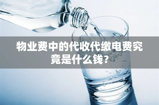 物业费中的代收代缴电费究竟是什么钱？